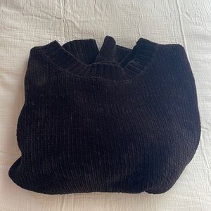 Cropped black sweater